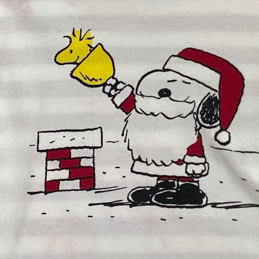 Hannah Andersson Peanuts Snoopy Santa Christmas PJ Top Adult XL Holiday Matching - Picture 3 of 13